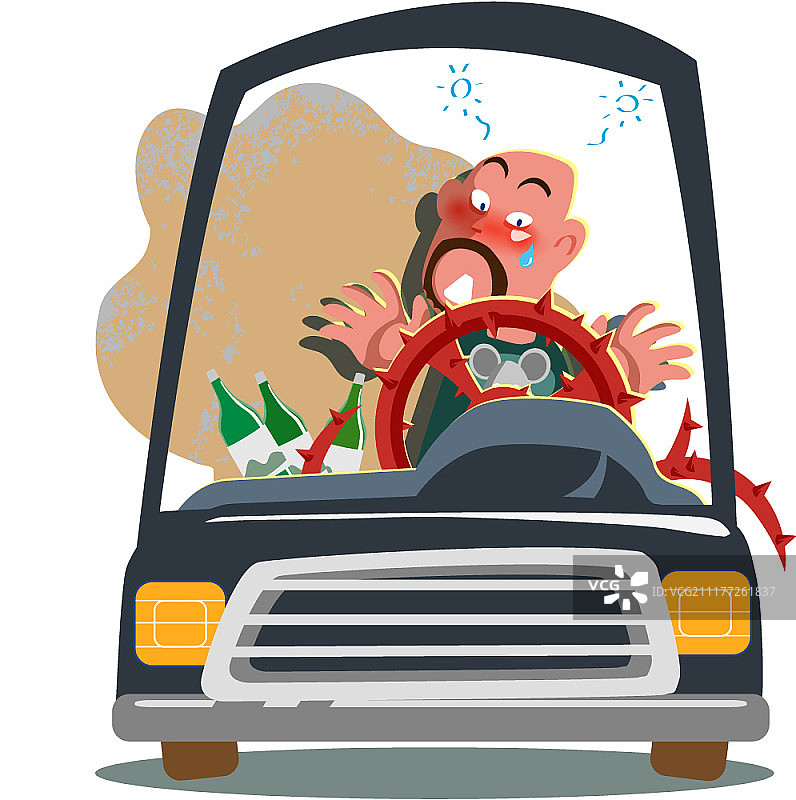 犯罪主题矢量卡通插画图片素材