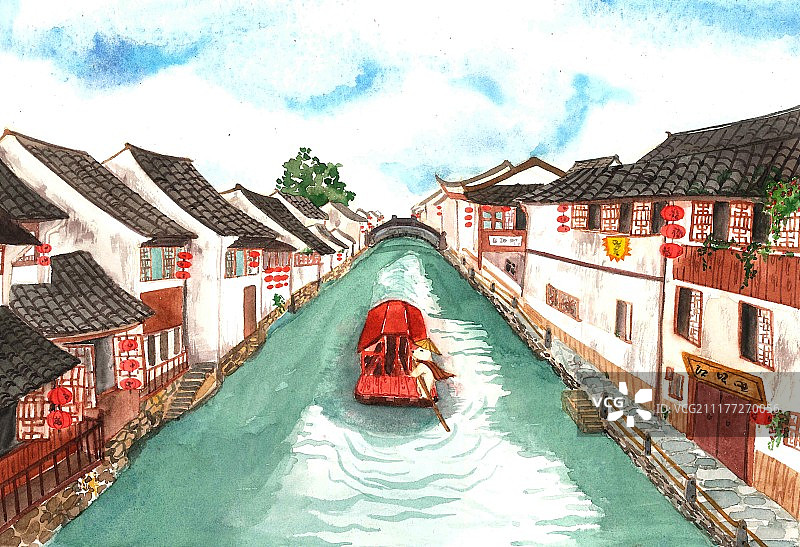 山塘街图片素材