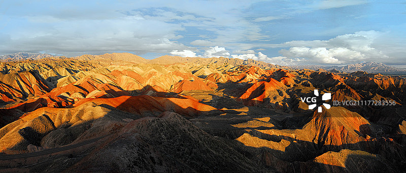 甘肃省张掖市丹霞地貌图片素材