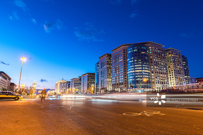 北京长安街夜景图片素材