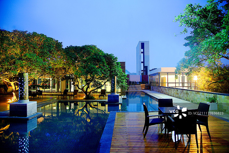 房地产楼盘小区园林图片素材