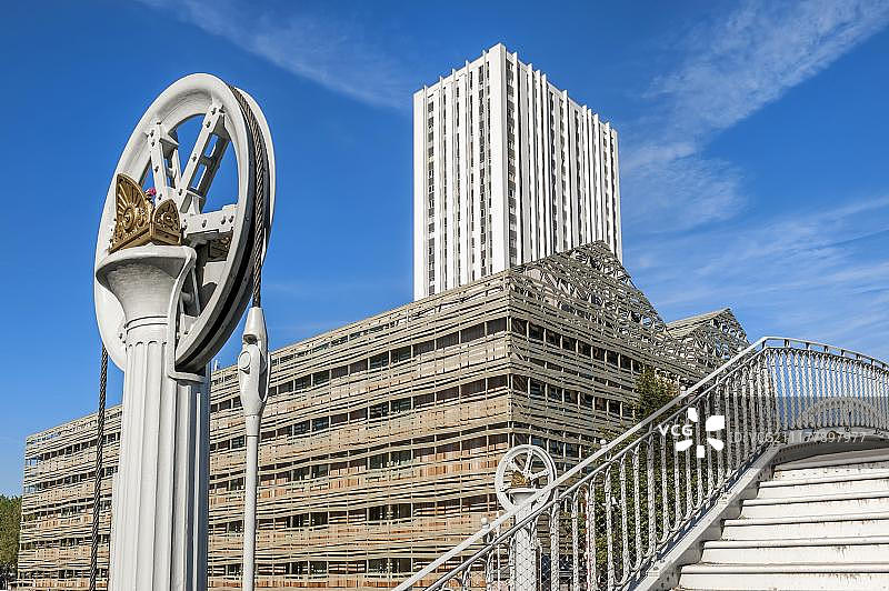 巴黎：沿乌尔克运河而建（法国，欧洲）图片素材