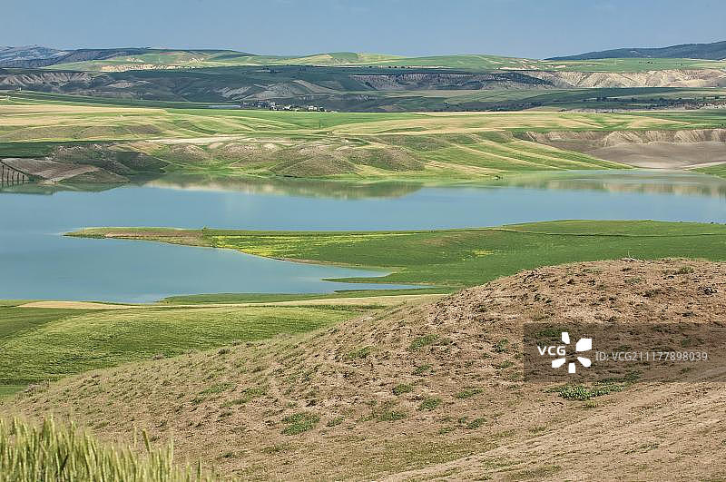 土耳其阿德亚曼省幼发拉底河的景观图片素材