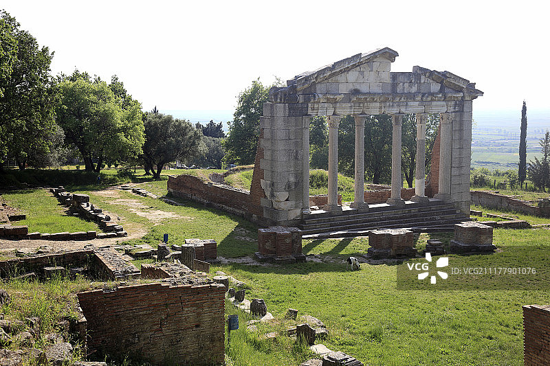 阿波罗尼亚遗址的修复古迹图片素材