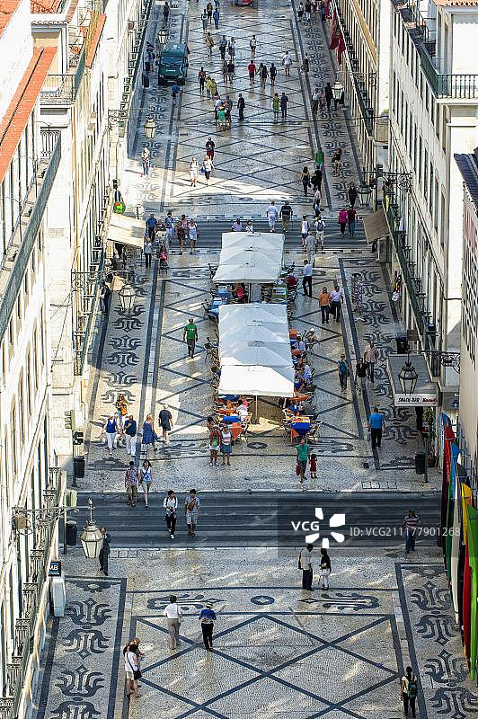 葡萄牙里斯本奥古斯塔街图片素材