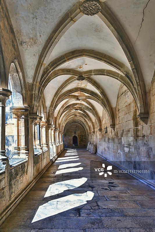 阿方索五世国王回廊，巴塔利亚修道院，联合国教科文组织世界遗产，葡萄牙莱里亚区图片素材