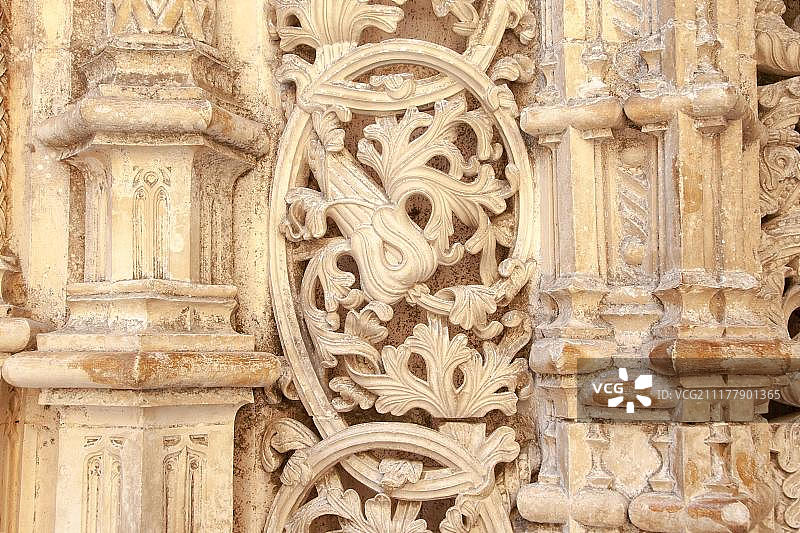 巴塔利亚修道院未完工的曼努埃尔式装饰教堂，联合国教科文组织世界遗产，葡萄牙莱里亚区图片素材