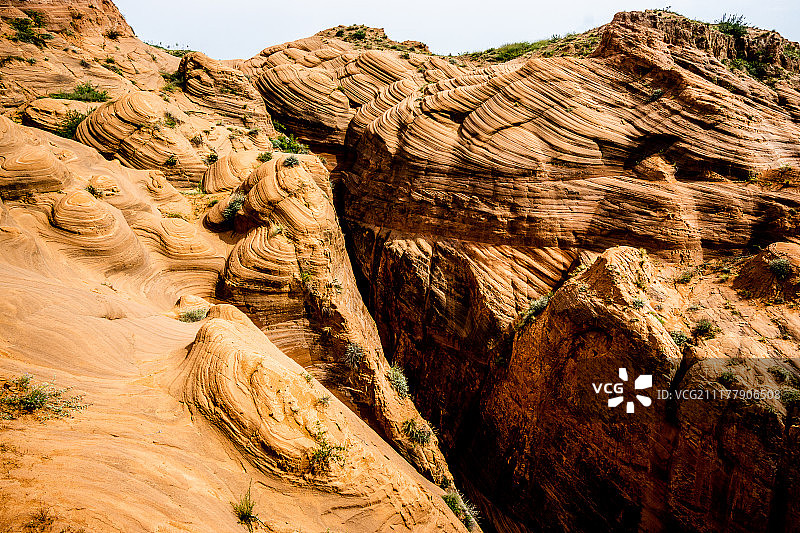 波浪谷自然风景图片素材