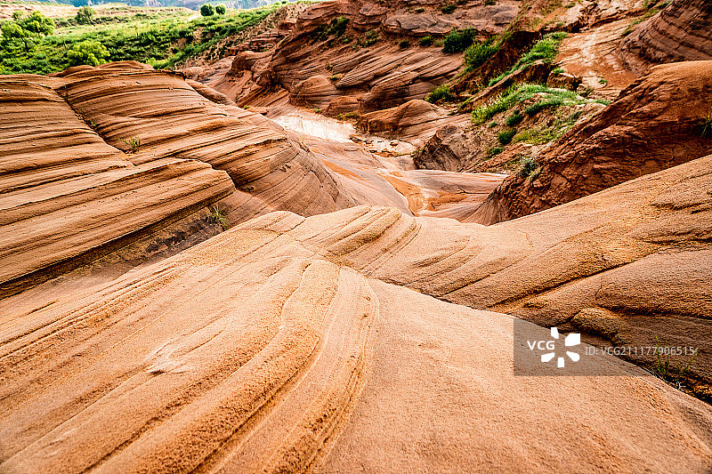 波浪谷自然风景图片素材