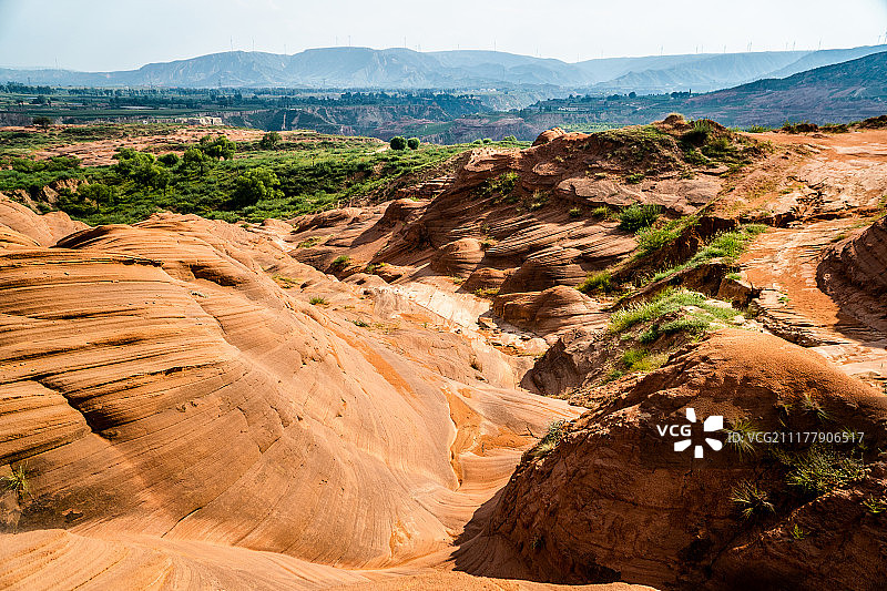 波浪谷自然风景图片素材