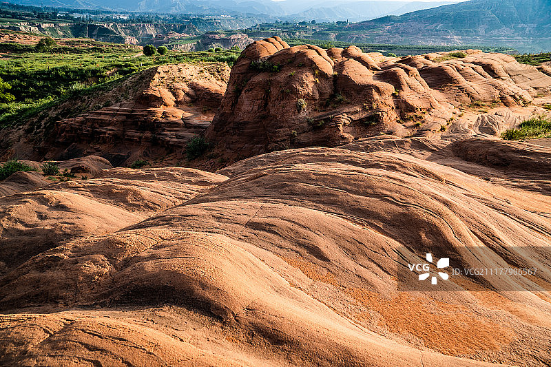 波浪谷自然风景图片素材