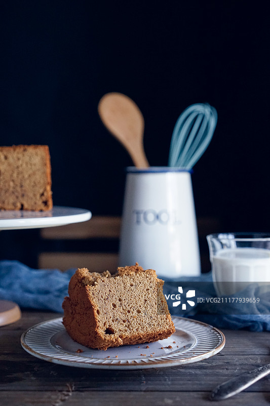 枣泥戚风蛋糕图片素材