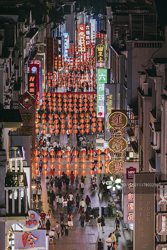 闹市上下九图片素材