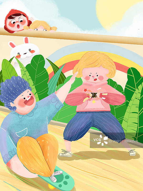 中年人滑滑板图片素材