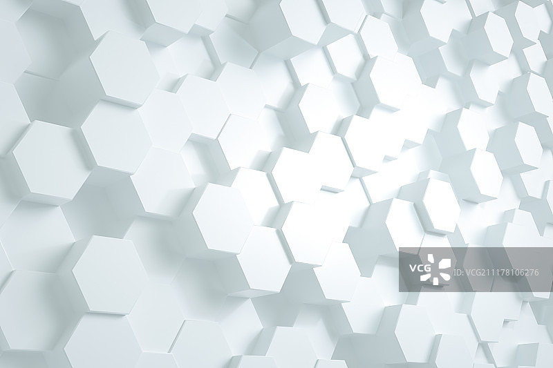 六边形浅色背景图片素材