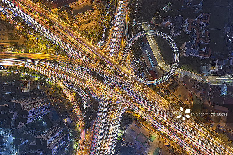 广州立交桥航拍图片素材