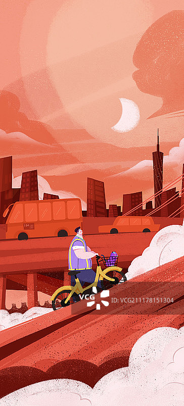 下班回家图片素材