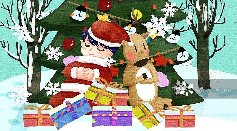 小清新可爱圣诞节系列图片素材