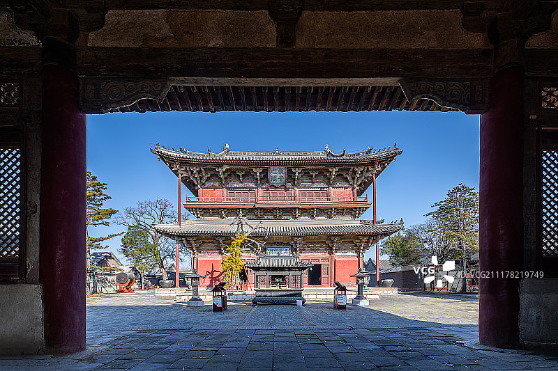 天津蓟州区独乐寺图片素材
