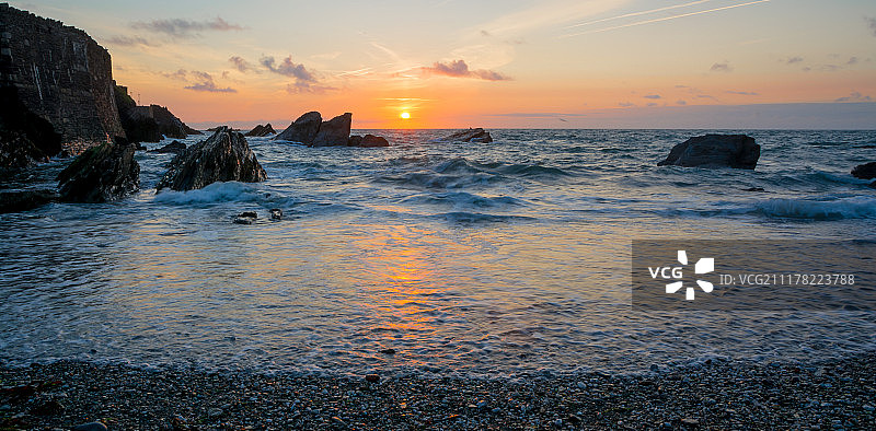 北德文伊尔弗勒科姆海滩图片素材