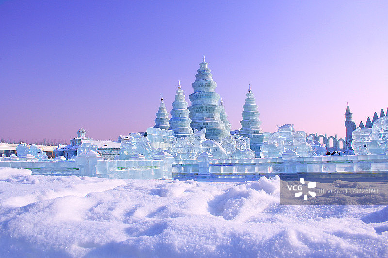 中国哈尔滨冰雪大世界图片素材
