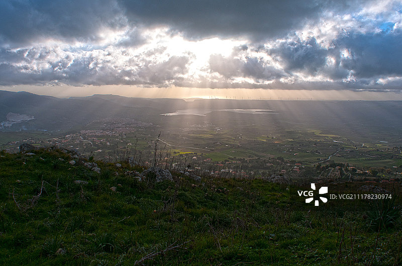 西西里岛桑布卡附近的景观图片素材