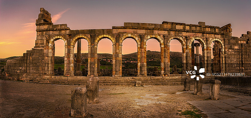 沃吕比利斯遗址图片素材