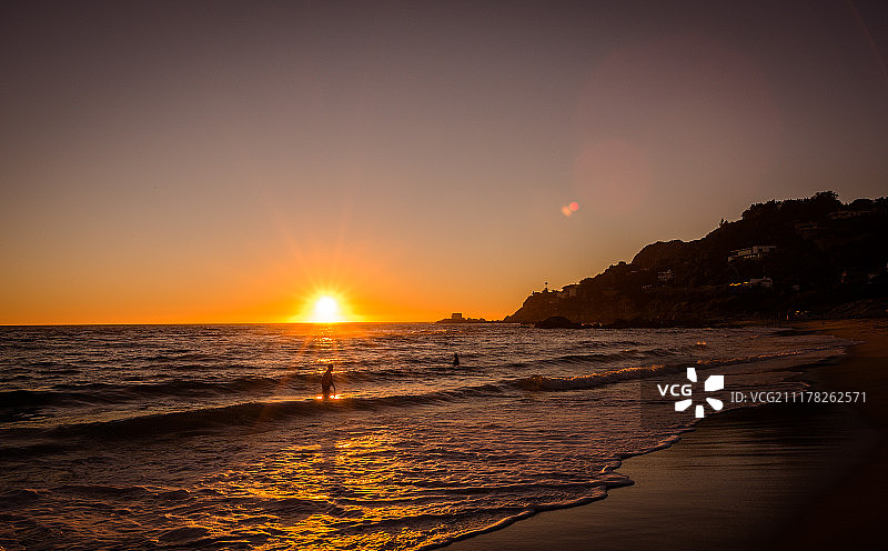 西班牙加的斯洛斯阿莱马内斯海滩图片素材