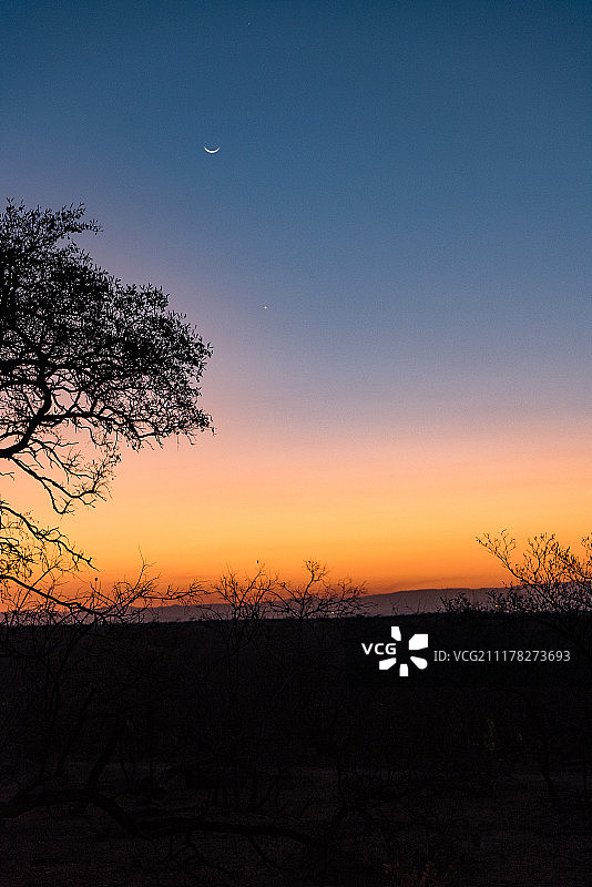 星月同辉日落图片素材