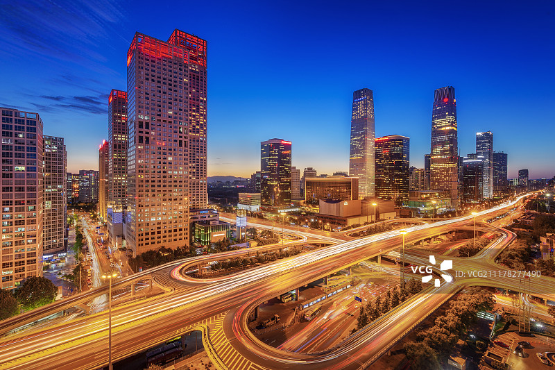 北京国贸桥图片素材