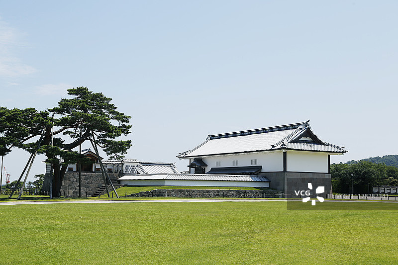 日本建筑经典金泽古城图片素材