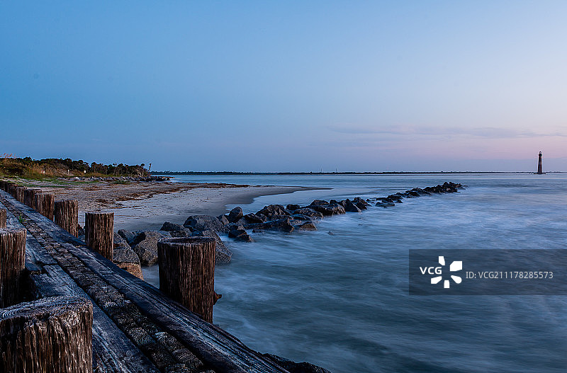 莫里斯岛灯塔图片素材