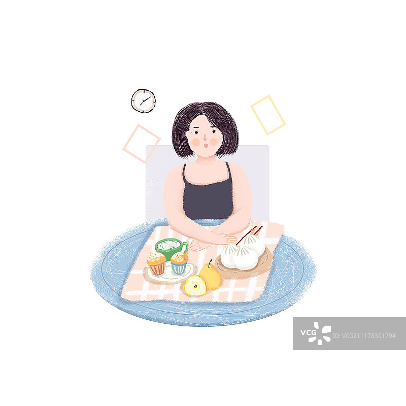 怀孕系列-吃的多图片素材