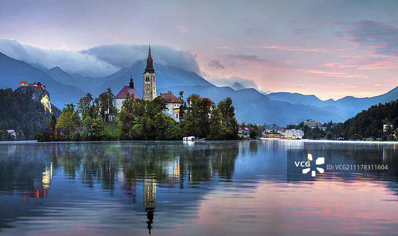 湖流血、斯洛文尼亚图片素材