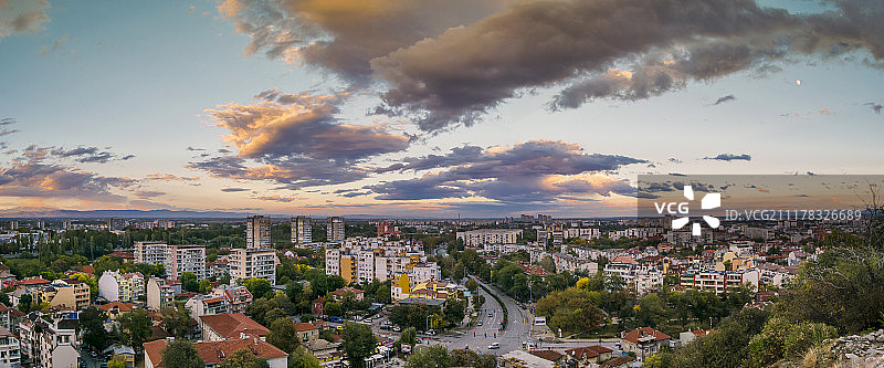日落全景图片素材