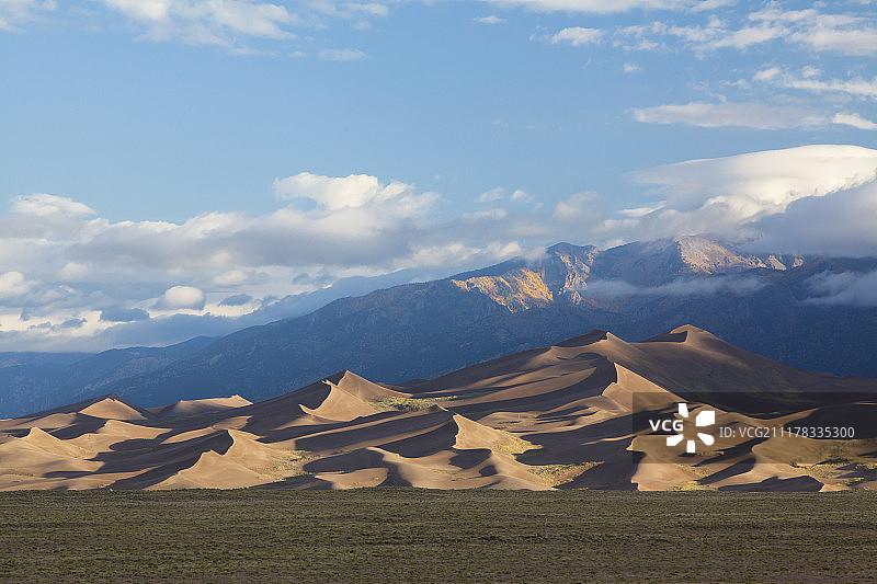 大沙丘国家公园日出图片素材