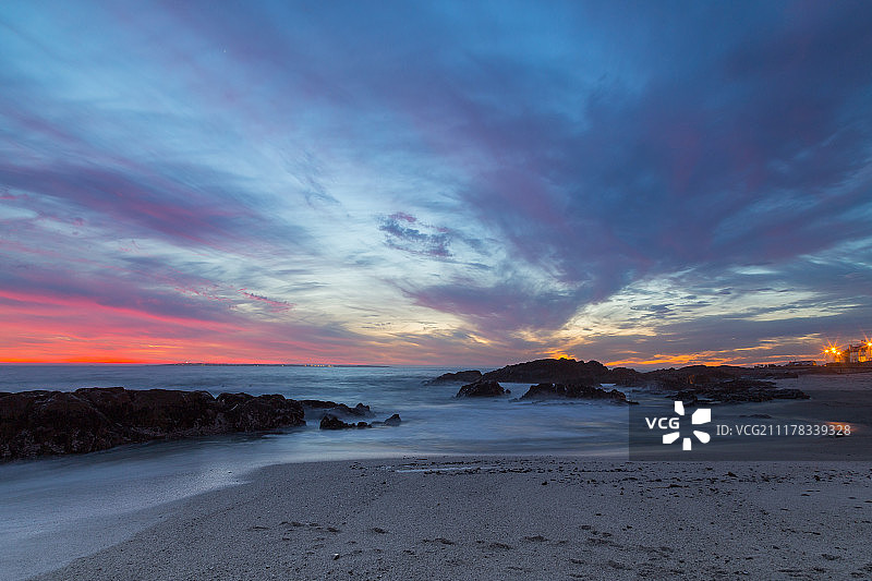 布劳乌贝格日落图片素材