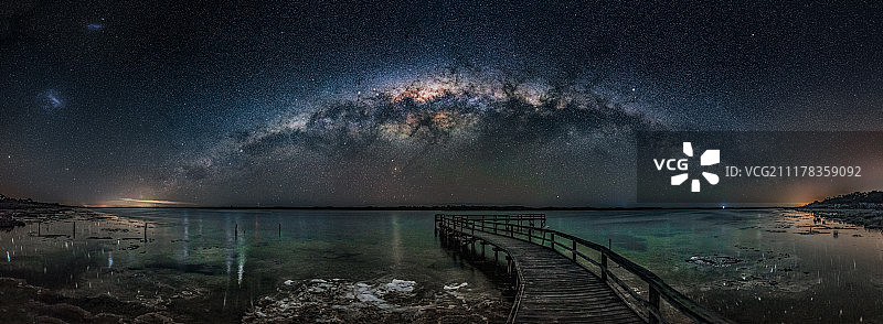 克利夫顿湖银河图片素材