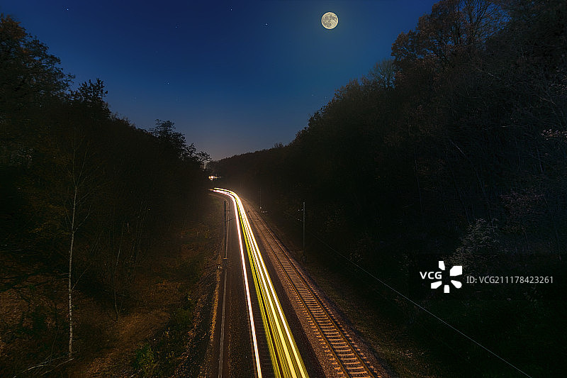 夜行列车图片素材