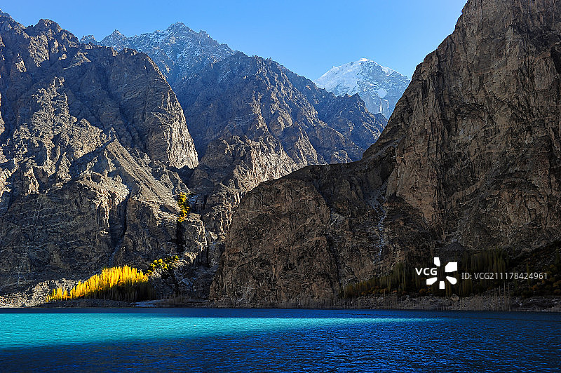 阿塔巴德湖图片素材