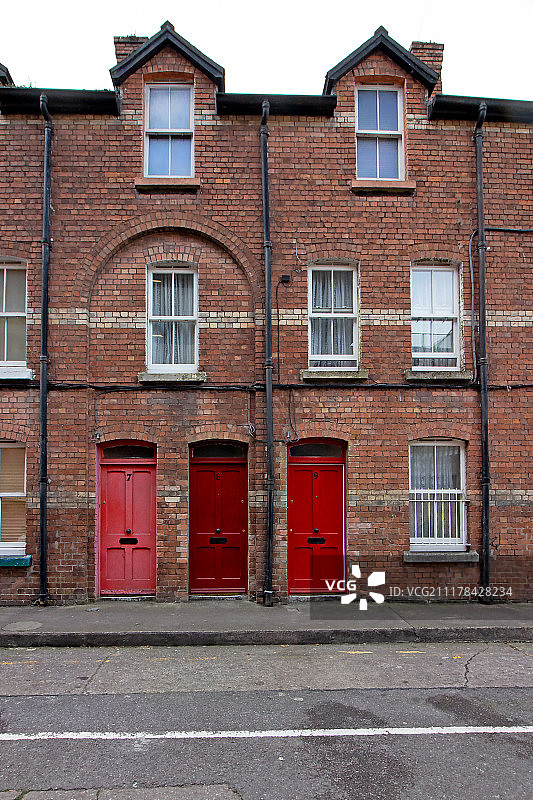 红色门图片素材