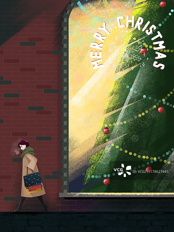 圣诞橱窗图片素材