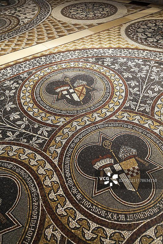 德国科隆大教堂的马赛克地板图片素材