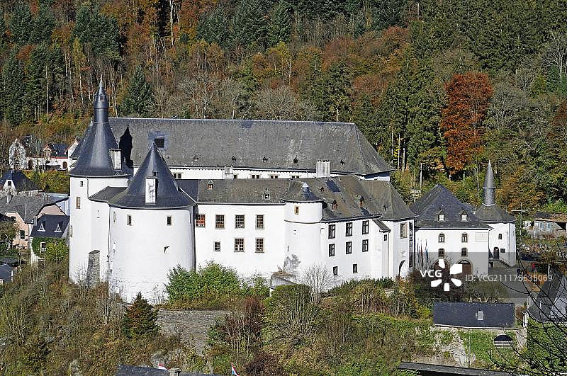 克莱沃城堡博物馆，卢森堡，欧洲图片素材