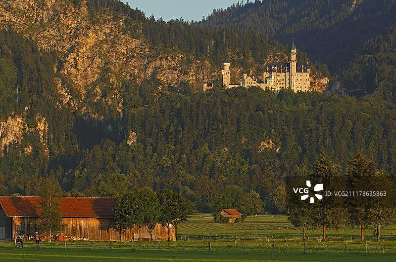 德国巴伐利亚州新天鹅堡图片素材