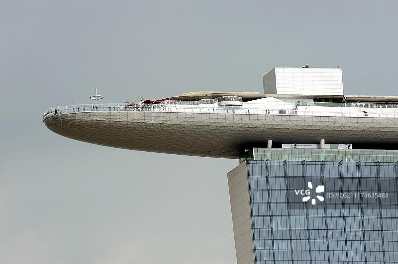 外突式屋顶花园，金沙酒店，现代建筑，滨海湾，中心区域，中央商务区，新加坡，亚洲图片素材