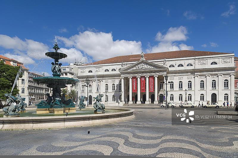 葡萄牙里斯本罗西奥广场图片素材