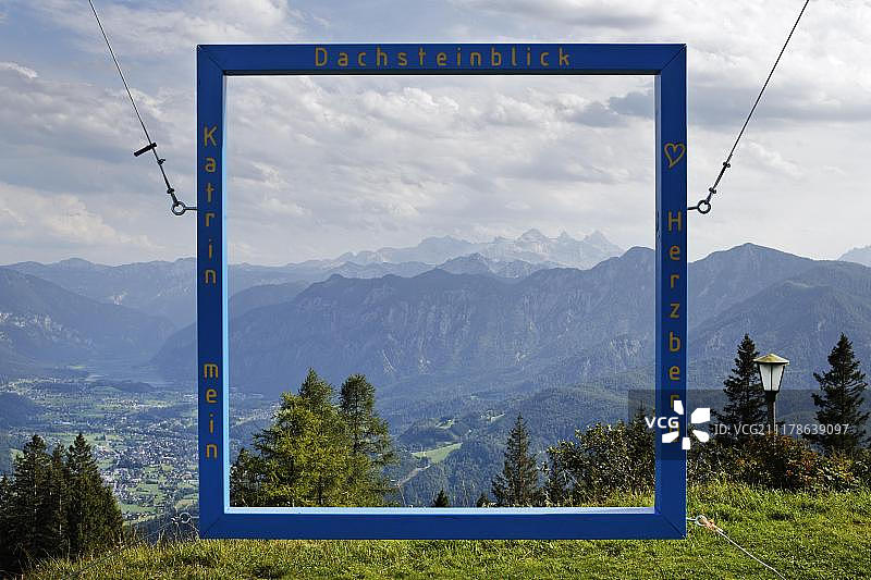 奥地利卡特林阿尔卑斯山的达赫斯坦 Blick 景观图片素材