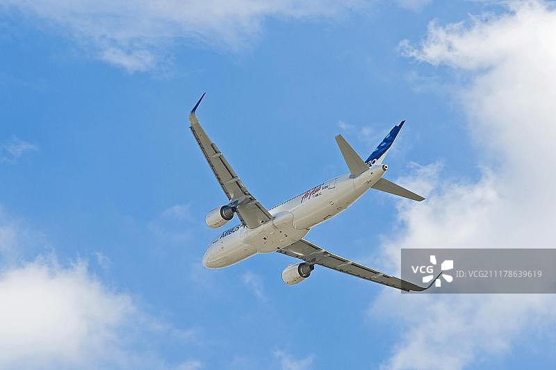 2012年柏林国际航空展上的空客320，德国勃兰登堡柏林展览中心机场图片素材