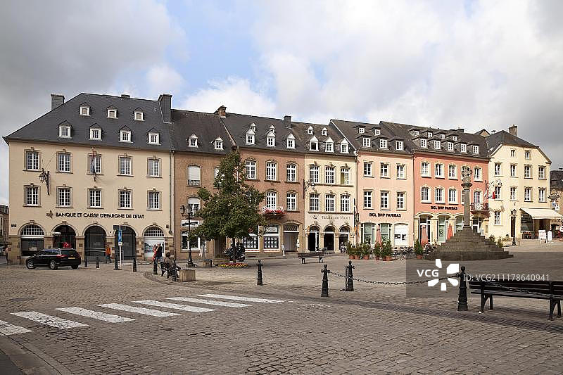 卢森堡埃希特纳赫的集市广场图片素材